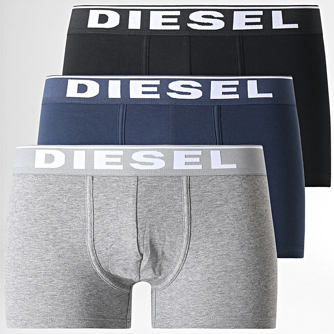 Bon marché ⭐ Lot de 3 Boxers Damien 00ST3V 0JKKB Noir Bleu Marine Gris Chiné de Diesel 👍 3 Bon marché ⭐ Lot de 3 Boxers Damien 00ST3V 0JKKB Noir Bleu Marine Gris Chiné de Diesel 👍