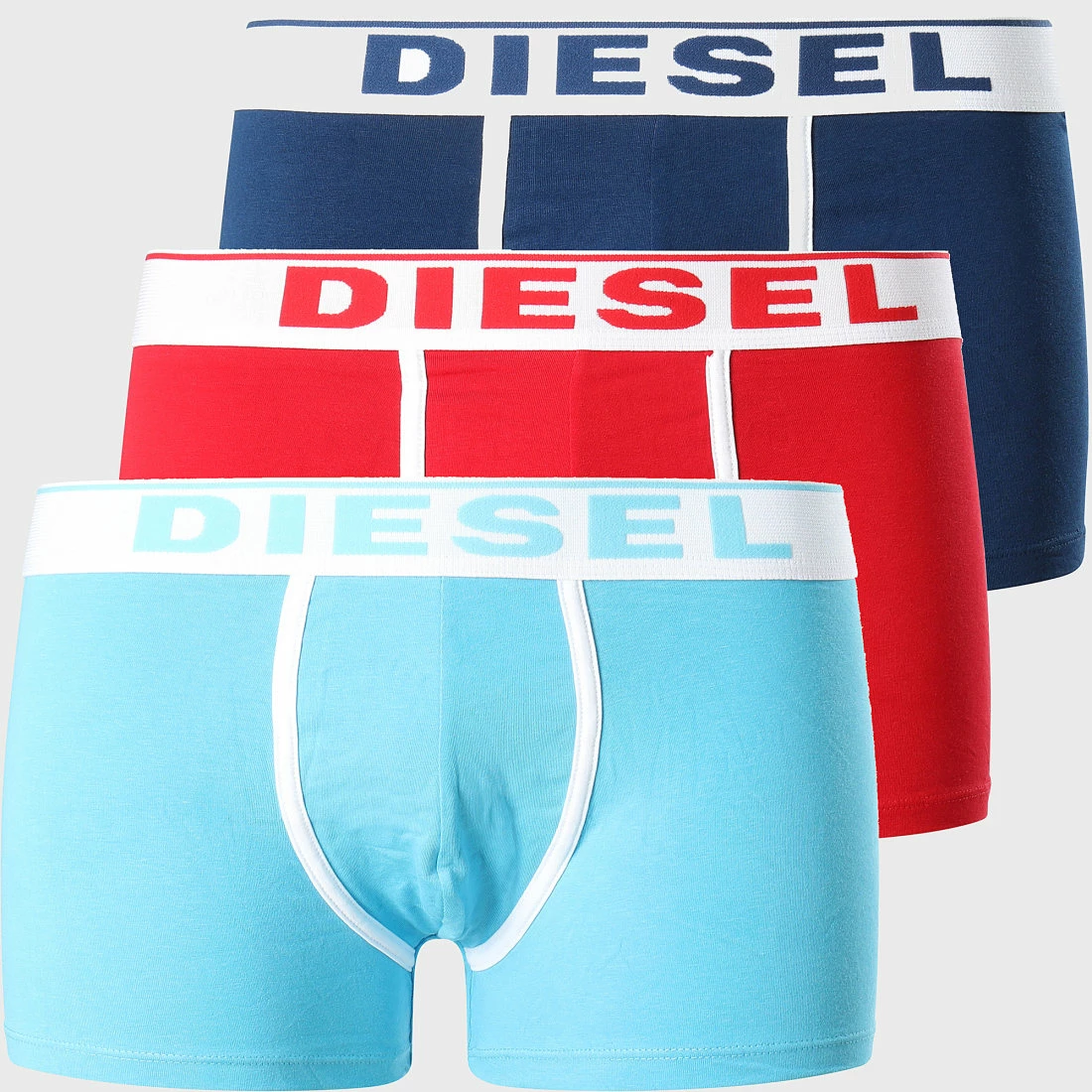 Meilleure affaire 🥰 Lot De 3 Boxers Damien 00ST3V-0JKKC Blanc Bleu Marine Rouge Bleu Clair de Diesel 🥰 3 Meilleure affaire 🥰 Lot De 3 Boxers Damien 00ST3V-0JKKC Blanc Bleu Marine Rouge Bleu Clair de Diesel 🥰