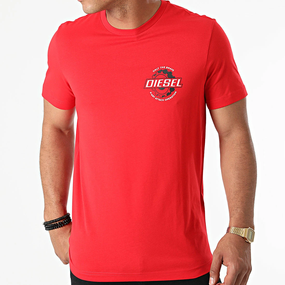 De gros 🔔 Tee 👚 Shirt Diegos K23 A02973-0GRAI Rouge de Diesel 🥰 5 De gros 🔔 Tee 👚 Shirt Diegos K23 A02973-0GRAI Rouge de Diesel 🥰 – Image 3