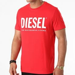Tout neuf 😉 Tee 👕 Shirt Diegos Ecologo A02877-0AAXJ Rouge de Diesel 🌟