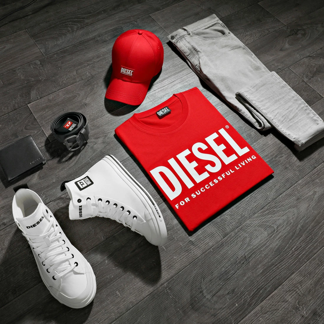 Tout neuf 😉 Tee 👕 Shirt Diegos Ecologo A02877-0AAXJ Rouge de Diesel 🌟 7 Tout neuf 😉 Tee 👕 Shirt Diegos Ecologo A02877-0AAXJ Rouge de Diesel 🌟 – Image 5