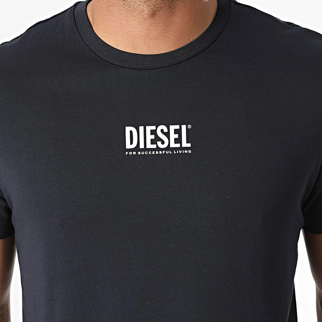 De gros 🎁 Tee 👕 Shirt Diegos Ecosmallogo A02878-0AAXJ Bleu Marine de Diesel 🧨 4 De gros 🎁 Tee 👕 Shirt Diegos Ecosmallogo A02878-0AAXJ Bleu Marine de Diesel 🧨 – Image 2