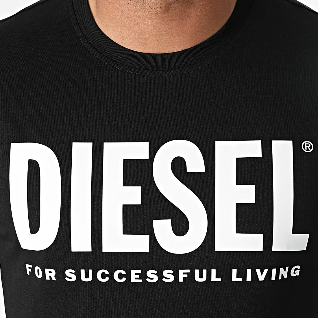 Bon marché 😍 Tee 👕 Shirt Diegos Ecologo A02877-0AAXJ Noir de Diesel ⭐ 4 Bon marché 😍 Tee 👕 Shirt Diegos Ecologo A02877-0AAXJ Noir de Diesel ⭐ – Image 2