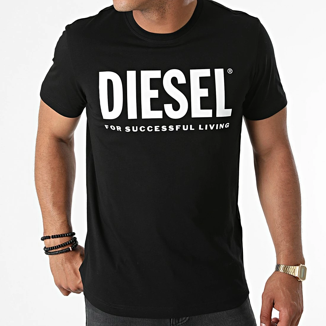 Bon marché 😍 Tee 👕 Shirt Diegos Ecologo A02877-0AAXJ Noir de Diesel ⭐ 5 Bon marché 😍 Tee 👕 Shirt Diegos Ecologo A02877-0AAXJ Noir de Diesel ⭐ – Image 3