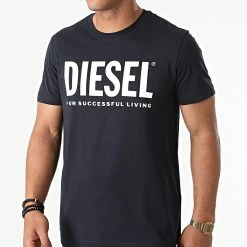 Meilleure affaire ✨ Tee 👚 Shirt Diegos Ecologo A02877-0AAXJ Bleu Marine de Diesel 🤩