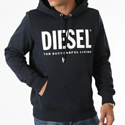 Acheter ⭐ Sweat Capuche Girk Ecologo A02813-0BAWT Bleu Marine de Diesel 💯 -Diesel Soldes Magasin diesel 269700 A02813 0BAWT 86V 20210611T115131 03