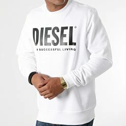 Remise 😉 Sweat Crewneck Girk Ecologo A02864-0BAWT Blanc de Diesel 😍 -Diesel Soldes Magasin diesel 269781 A02864 0BAWT 100 20210611T114409 03