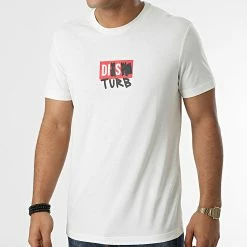 Nouveau ⌛ Tee 👚 Shirt Diegos A03264-0GRAM Beige de Diesel 😀