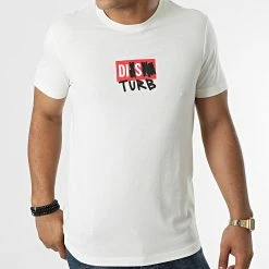 Nouveau ⌛ Tee 👚 Shirt Diegos A03264-0GRAM Beige de Diesel 😀 -Diesel Soldes Magasin diesel 283429 A03264 0GRAM 129 20210910T145830 03