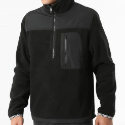 Offres 🤩 Sweat Col Zippé A03045-0DEAH Noir de Diesel 🎁