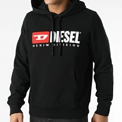 Nouveau 🧨 Sweat Capuche Ginn A03757-0BAWT Noir de Diesel 👏