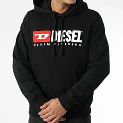 Nouveau 🧨 Sweat Capuche Ginn A03757-0BAWT Noir de Diesel 👏 -Diesel Soldes Magasin diesel 292799 A03757 0BAWT 9XX 20211125T155629 03