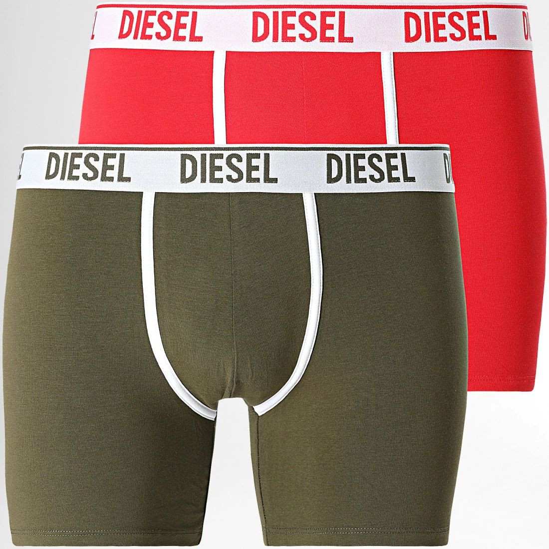 Meilleure affaire 🌟 Lot de 2 Boxers Sebastian 00S7J4-0SFAC Rouge Vert Kaki de Diesel 💯 3 Meilleure affaire 🌟 Lot de 2 Boxers Sebastian 00S7J4-0SFAC Rouge Vert Kaki de Diesel 💯