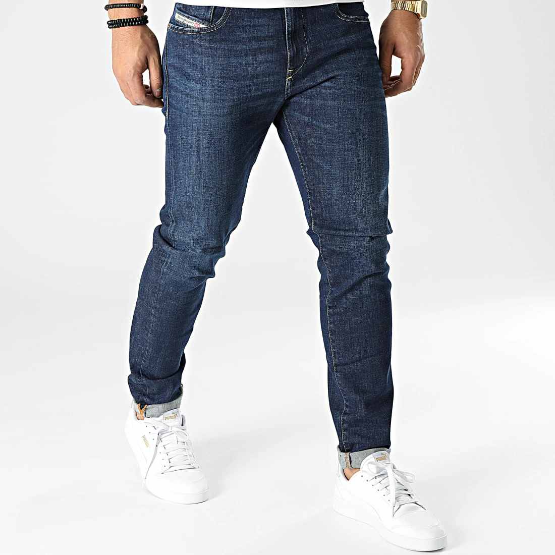 Le moins cher 🌟 Jean Slim D-Strukt A03558-09B90 Bleu Denim de Diesel 🔥 3 Le moins cher 🌟 Jean Slim D-Strukt A03558-09B90 Bleu Denim de Diesel 🔥