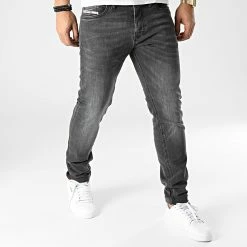 Promo 🔔 Jean Slim Luster 00SID9-0GDAQ Gris Anthracite de Diesel 🎉