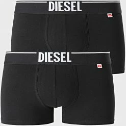 Le moins cher 🧨 Lot de 2 Boxers Damien 00SMKX-0LDAQ Noir de Diesel 🎁