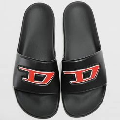 Meilleur prix ⌛ Claquettes Sa-Mayemi Y02800 Black Red de Diesel 🧨 -Diesel Soldes Magasin diesel 292835 Y02800 P4440 H8984 20211214T162551 04