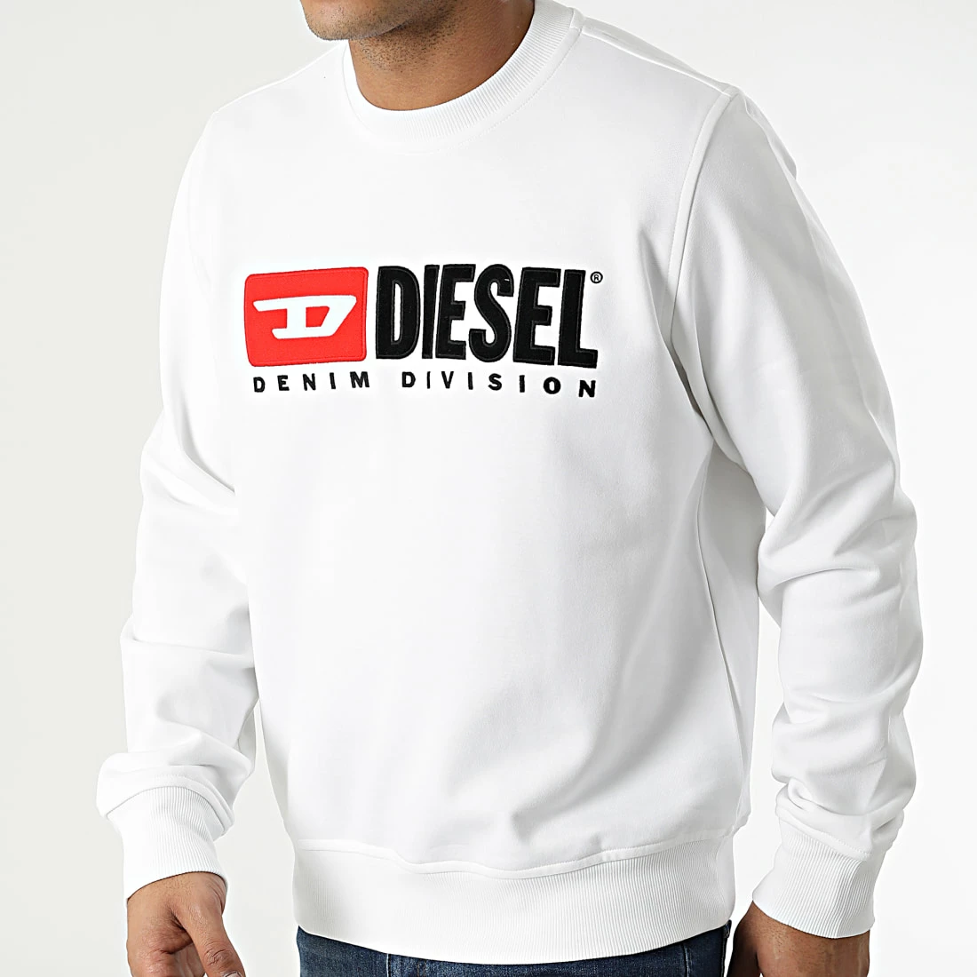 Meilleur prix 🛒 Sweat Crewneck A03758-0BAWT Blanc de Diesel 👏 3 Meilleur prix 🛒 Sweat Crewneck A03758-0BAWT Blanc de Diesel 👏