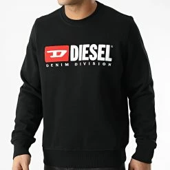 Budget ⭐ Sweat Crewneck A03758-0BAWT Noir de Diesel 🔥