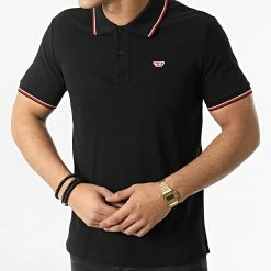 Bon marché 🌟 Polo Manches Courtes Smith A03838-0MXZA Noir de Diesel 😀 -Diesel Soldes Magasin diesel 295210 A03838 0MXZA 9XX 20211217T151458 03