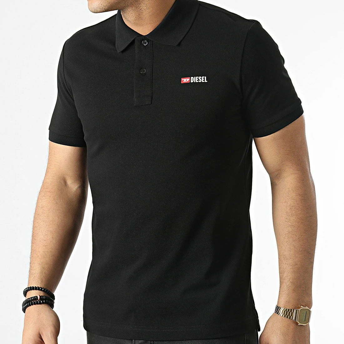 Budget 🥰 Polo Manches Courtes A04087-0MXZA Noir de Diesel 👏 2 Budget 🥰 Polo Manches Courtes A04087-0MXZA Noir de Diesel 👏