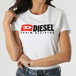 Bon marché 🌟 Tee 👕 Shirt Femme A05093-0AAXJ Blanc de Diesel 🔥 -Diesel Soldes Magasin diesel 295613 A05093 0AAXJ 100 20211221T160953 03