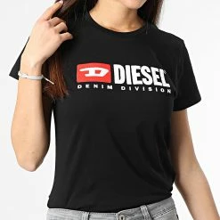 Offres 🎉 Tee 👚 Shirt Femme A05093-0AAXJ Noir de Diesel 🌟