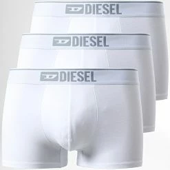 Nouveau 🥰 Lot De 3 Boxers Damien 00ST2V-0GDAC Blanc de Diesel 😉