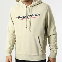 Meilleure vente 👍 Sweat Capuche Ginn A03744-0aJIH Beige de Diesel 😀
