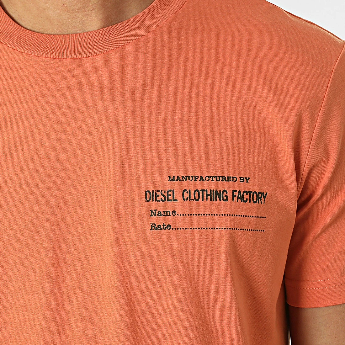 Meilleure affaire ⭐ Tee 👕 Shirt A03816-0GRAM Orange de Diesel 🔔 4 Meilleure affaire ⭐ Tee 👕 Shirt A03816-0GRAM Orange de Diesel 🔔 – Image 2