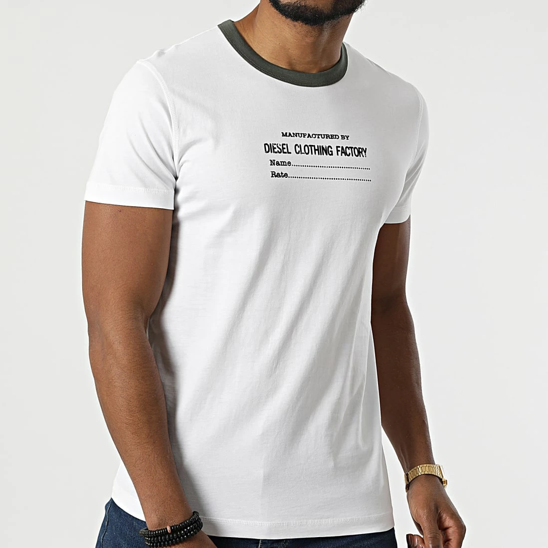 Promo 🔥 Tee 👚 Shirt A03812-0HAYU Blanc de Diesel 🤩 4 Promo 🔥 Tee 👚 Shirt A03812-0HAYU Blanc de Diesel 🤩 – Image 2