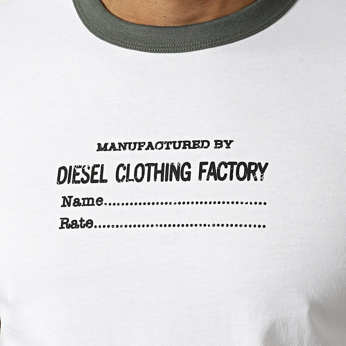 Promo 🔥 Tee 👚 Shirt A03812-0HAYU Blanc de Diesel 🤩 5 Promo 🔥 Tee 👚 Shirt A03812-0HAYU Blanc de Diesel 🤩 – Image 3