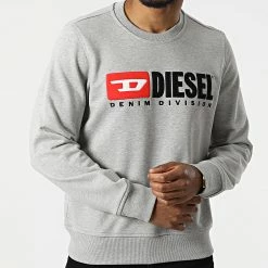 Meilleure affaire 🌟 Sweat Crewneck A03758-0BAWT Gris Chiné de Diesel 🥰 -Diesel Soldes Magasin diesel 298537 A03758 0BAWT 9CB 20220120T135747 03