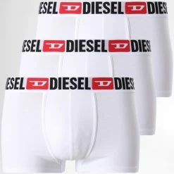 Coupon 🌟 Lot De 3 Boxers Damien 00ST3V Blanc de Diesel 🧨