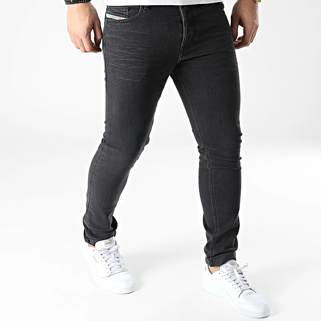 Le moins cher ✔️ Jean Slim Luster 00SID9-0GDAR Noir de Diesel ✨ 3 Le moins cher ✔️ Jean Slim Luster 00SID9-0GDAR Noir de Diesel ✨