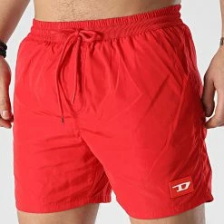 Budget ⭐ Short De Bain BMBX-Caybay A05263-0QEAP Rouge de Diesel 🔔