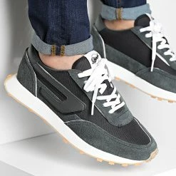 Promo 🤩 Baskets Racer Y02873 Volcanic Ash Brilliant White de Diesel 💯