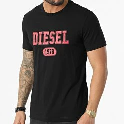 Budget ⭐ Tee 👚 Shirt Diegor A03824 Noir de Diesel 🤩