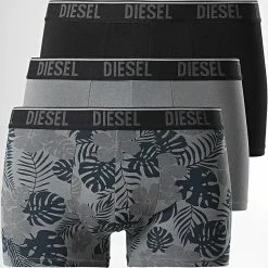 Offres 🥰 Lot De 3 Boxers Damien 00ST3V Gris de Diesel 😉