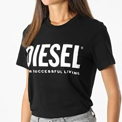 Sortie 🤩 Tee 👕 Shirt Femme A04685-0AAXJ Noir de Diesel 😉 -Diesel Soldes Magasin diesel 305732 A04685 0AAXJ 9XX 20220601T160324 03