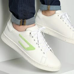 Remise 💯 Baskets Athene Low Y02869 Tofu Fluo Green de Diesel ❤️