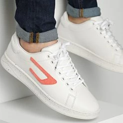 Top 10 🤩 Baskets Athene Low Y02869 Tofu Coral Fluo de Diesel 👏