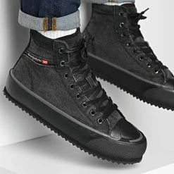 Top 10 😉 Baskets Principia Mid Y02740 Black Pewter de Diesel ⌛