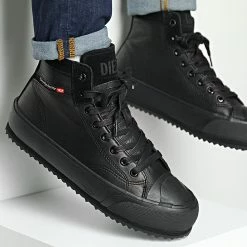 Diesel Soldes Magasin 18 Offres 😀 Baskets Principia Mid Y02740 Black Black de Diesel 💯