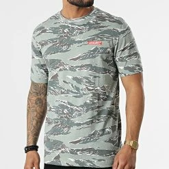 Remise 🛒 Tee 👕 Shirt Camouflage A06854-0WDAJ Vert Kaki de Diesel 🥰