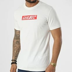 De gros ⌛ Tee 👕 Shirt A06862-0CATM Blanc de Diesel 👍