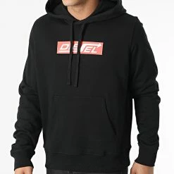 Coupon 💯 Sweat Capuche Ginn A06856-0JFAV Noir de Diesel 😀