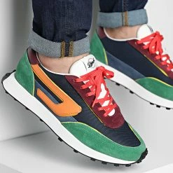 Sortie 🥰 Baskets Racer LC Y02873 Leprechaun Dark Denim Muskmelon Burgundy de Diesel 👍