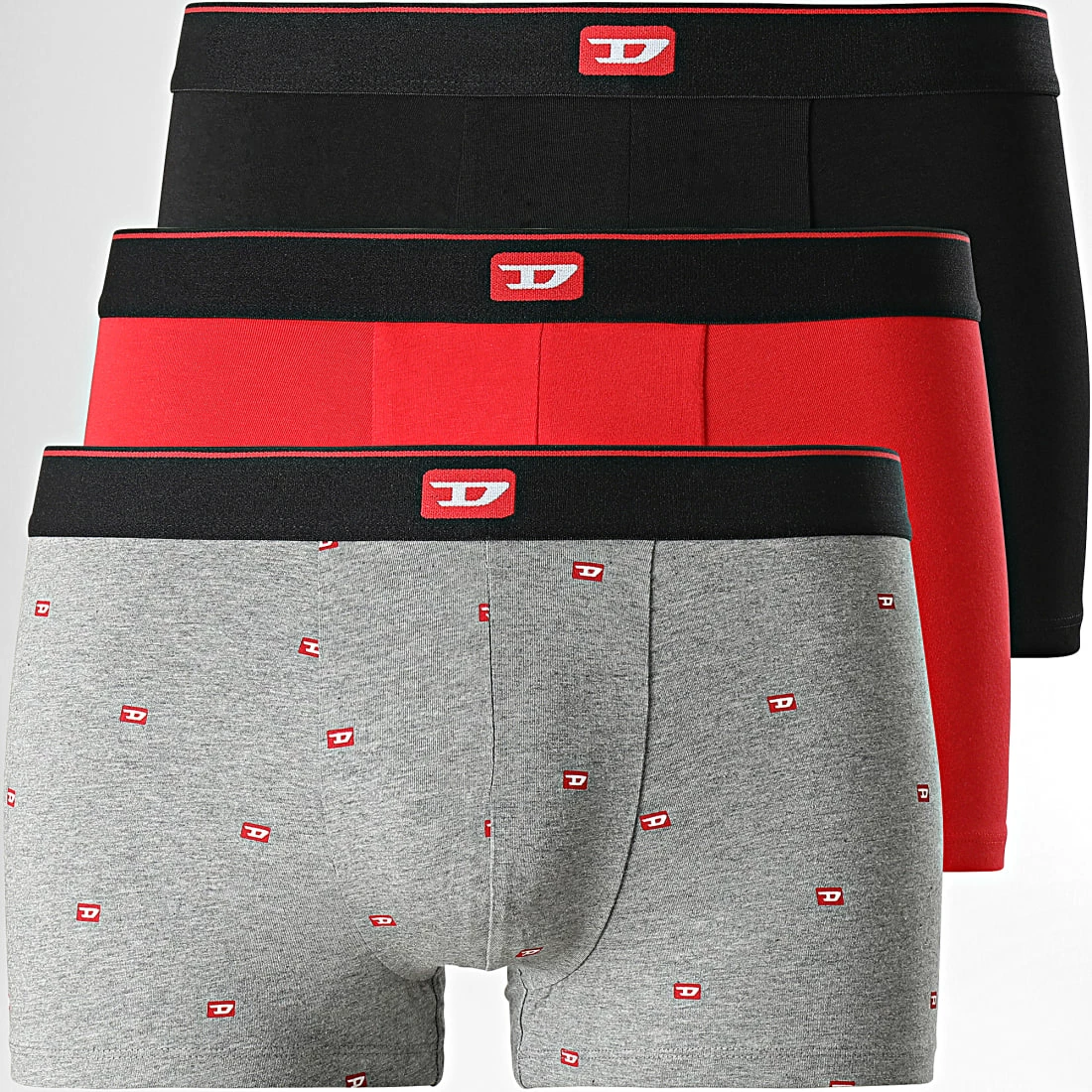 Grosses soldes 🤩 Lot De 3 Boxers Damien 00ST3V Noir Gris Chiné de Diesel ❤️ 3 Grosses soldes 🤩 Lot De 3 Boxers Damien 00ST3V Noir Gris Chiné de Diesel ❤️