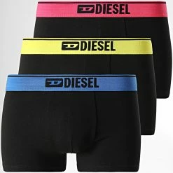 Coupon ✨ Lot De 3 Boxers Damien 00ST3V Noir de Diesel 🔔